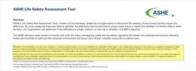 ASHE Life Safety Risk Assessment Tool thumbnail cropped